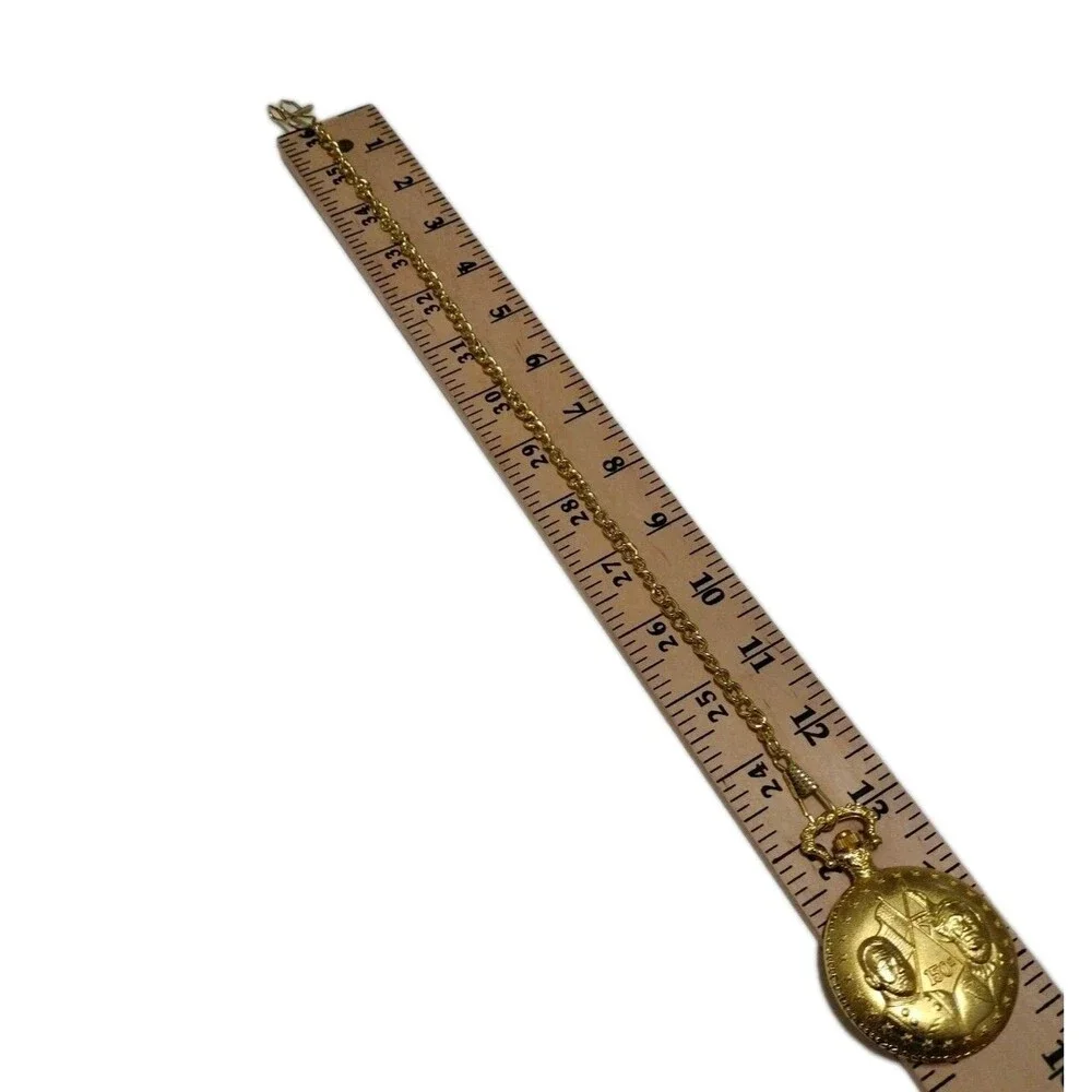 Gold-Tone Pocket Watch American Civil War 150 Years Collectible 13